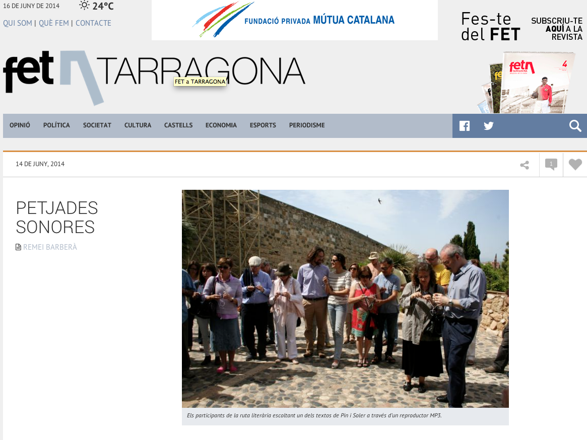 «Petjades sonores»