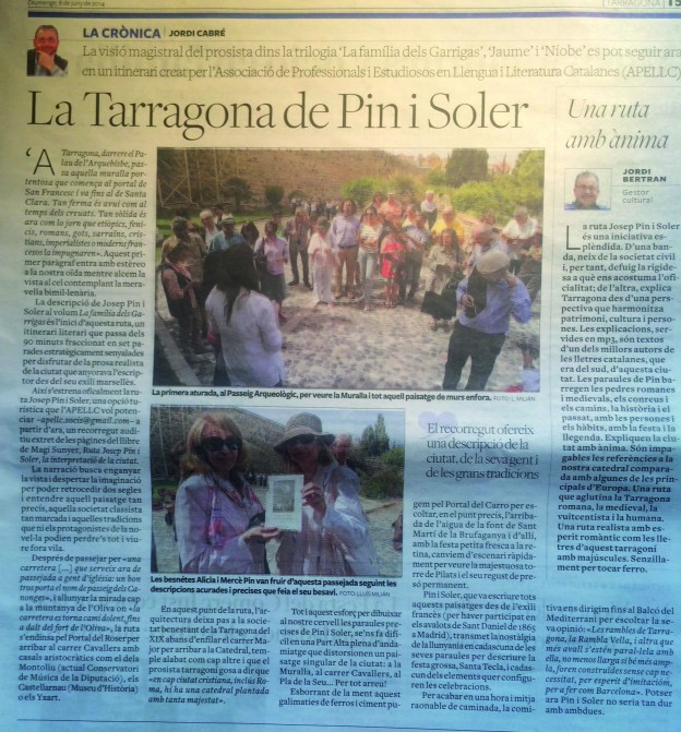 «La Tarragona de Pin i Soler» i «Una ruta amb ànima», de Jordi Cabré i Jordi Bertran
