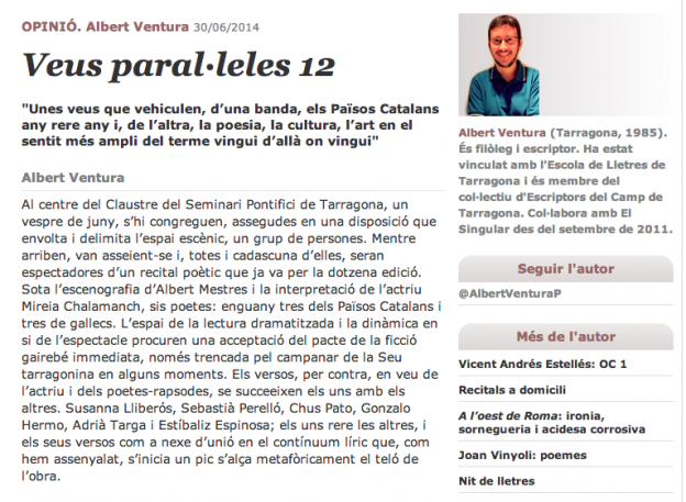 «Veus paral·leles 12»
