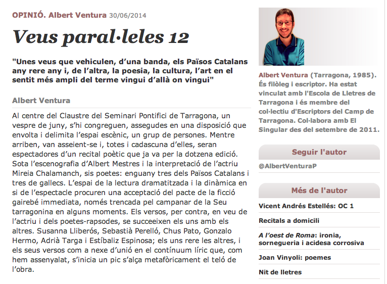 «Veus paral·leles 12»