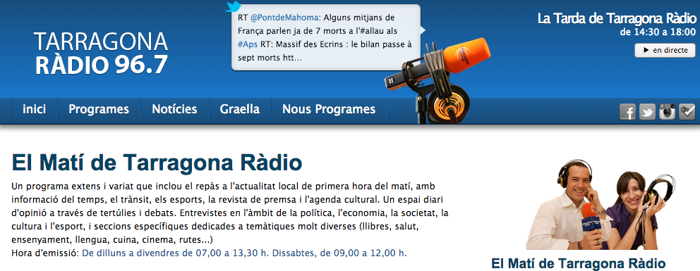 Entrevista a Tarragona Ràdio a Anna Gispert i Dolors Saumell