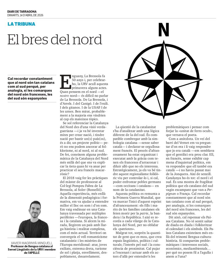 Article “El bres del nord” de Xavier Magrinyà Minguell